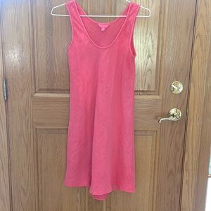 Lilly Pulitzer Patterson Linen Dress Hot Coral $138 Size S